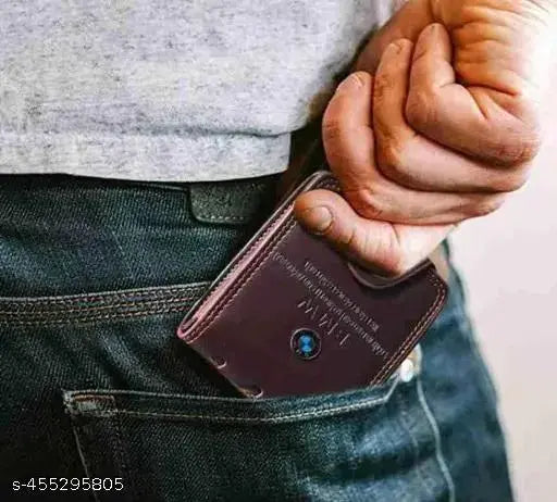 BMW Edition Fancy Trendy Men's Wallet | Premium Faux Leather Bi-Fold Wallet | Stylish Button Lock Gents Purse